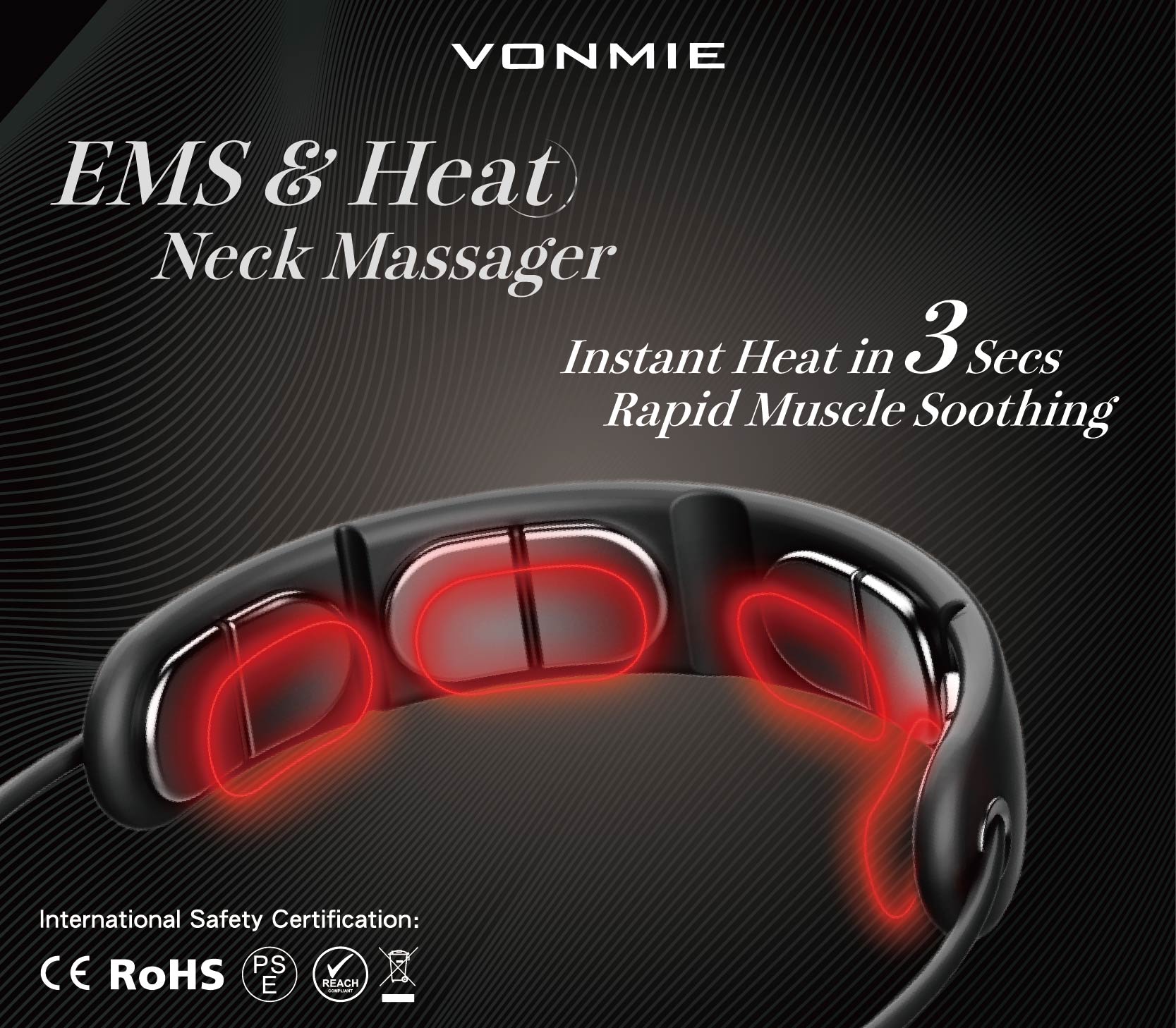 Vonmie EMS + warming function, deeply relieve muscle